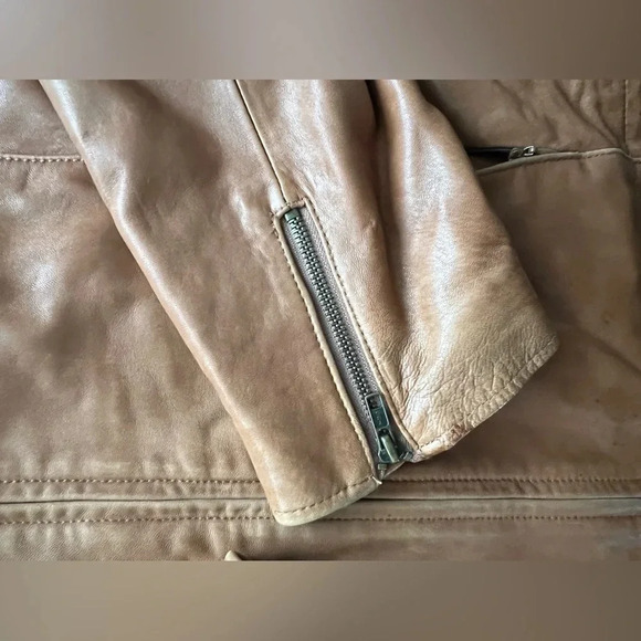 MARVIN RICHARDS | women’s leather & rabbit fur jacket. Size: XL - Picture 8 of 16